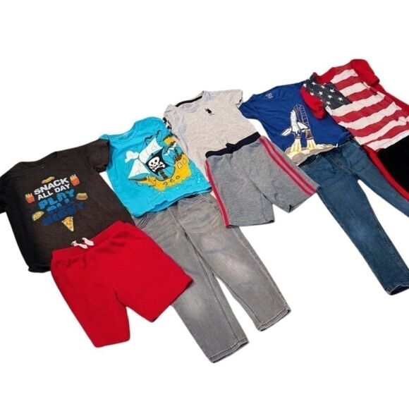 Boys bundle  size 5/5T, Total (10)summer shirts shorts and jeans - Picture 4 of 16